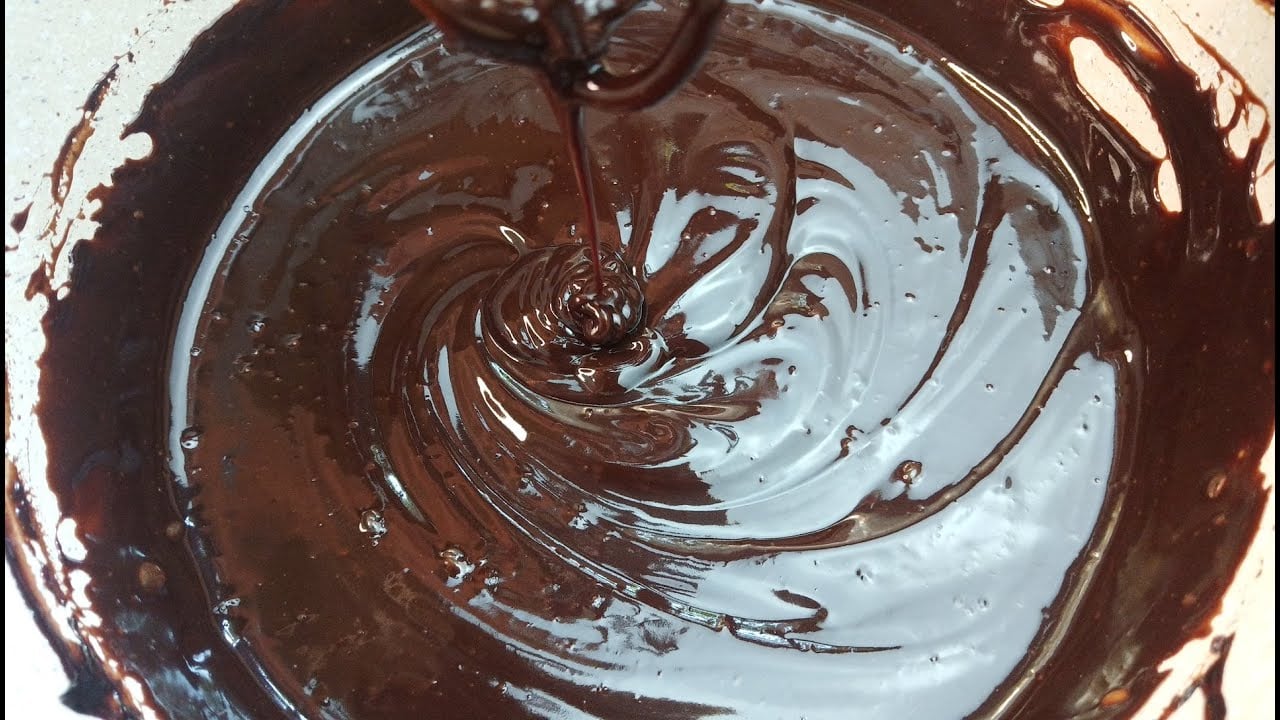 Chocolate ganache without cream and without butter