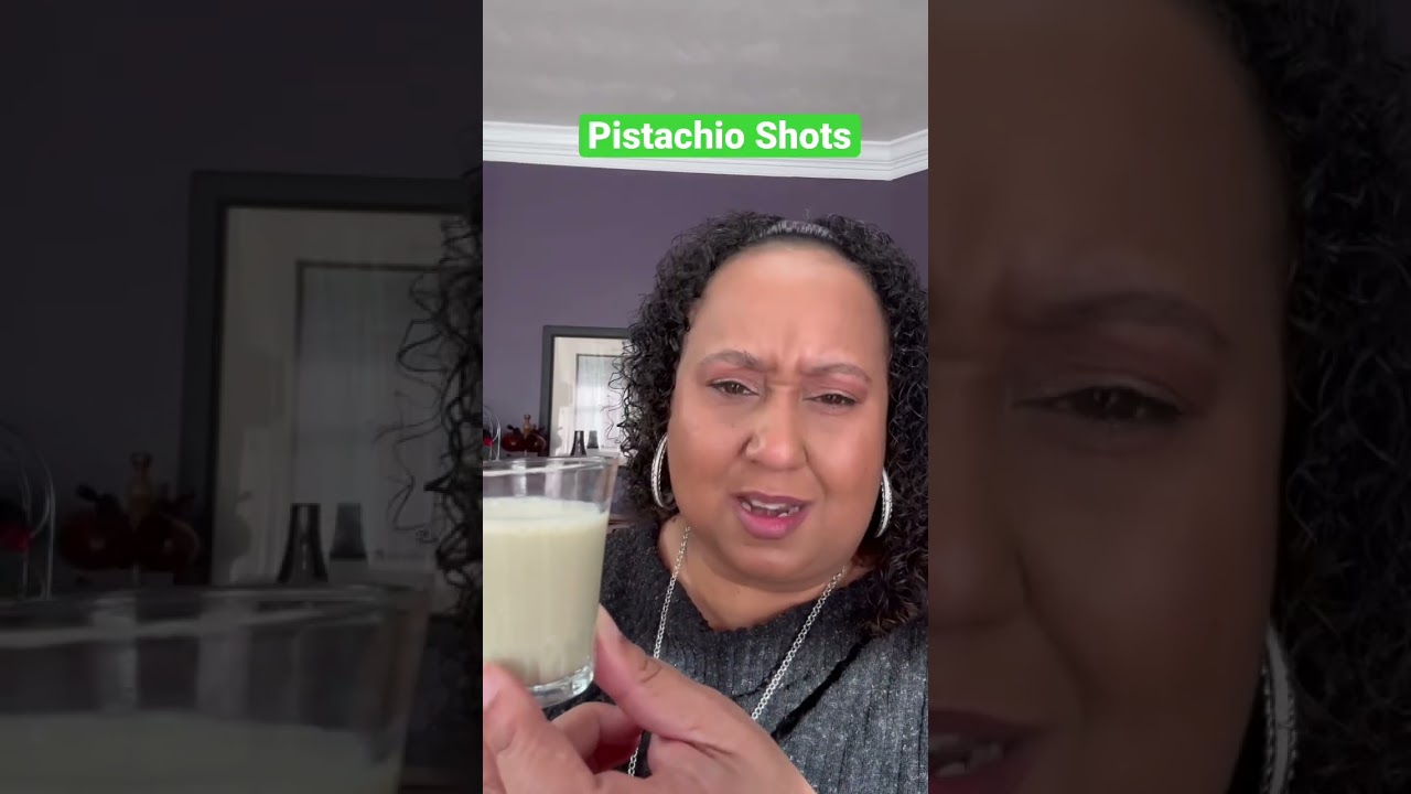 This pistachio shot tastes just like dessert - easy drink recipe #cocktail #drinks #bartender