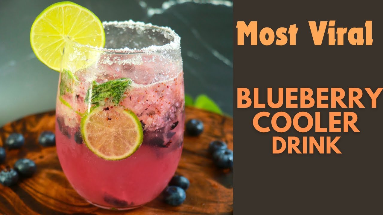 Blueberry Cooler Drink // Refreshing Summer Drink