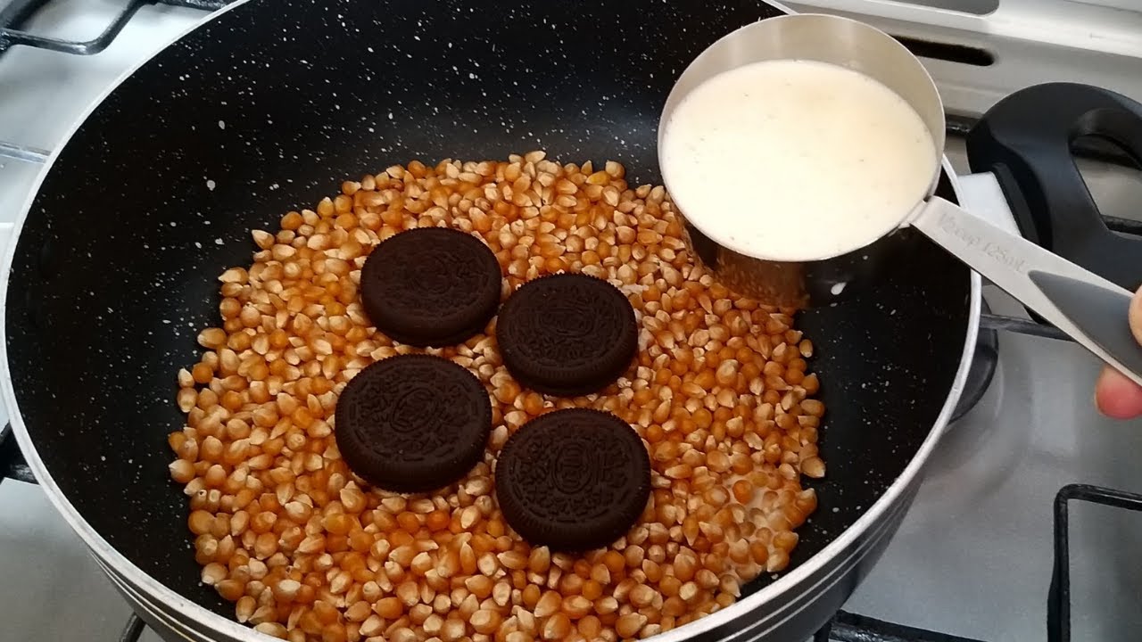 Easy And Quick Delicious Oreo Popcorn Recipe| Cookies & cream Popcorn