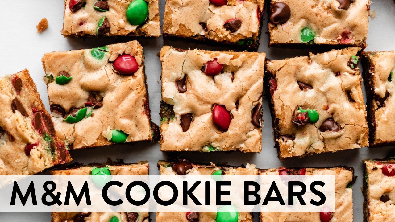M&M Cookie Bars | Sally's Baking