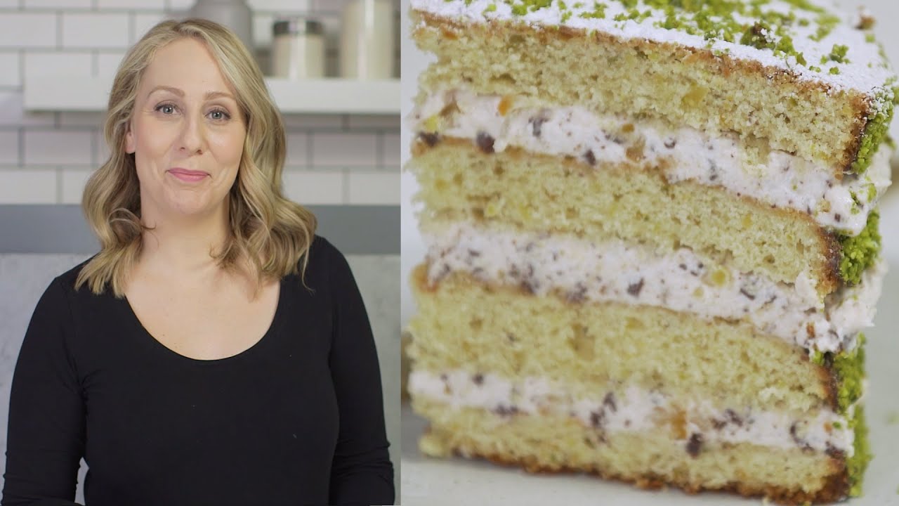 Pistachio Cannoli Cake - Frosted