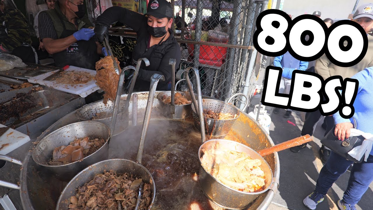 Crazy LA STREET FOOD TOUR at DTLA PINATA DISTRICT!