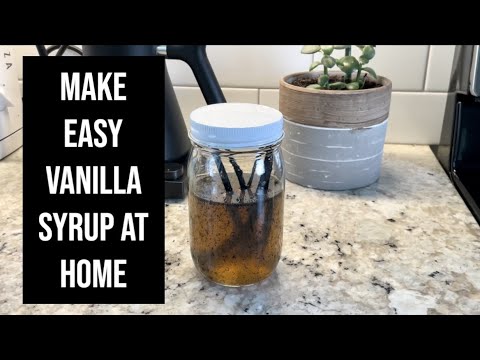 How To Make Homemade Madagascar Vanilla Bean Syrup For A Latte Using A Breville Barista Express