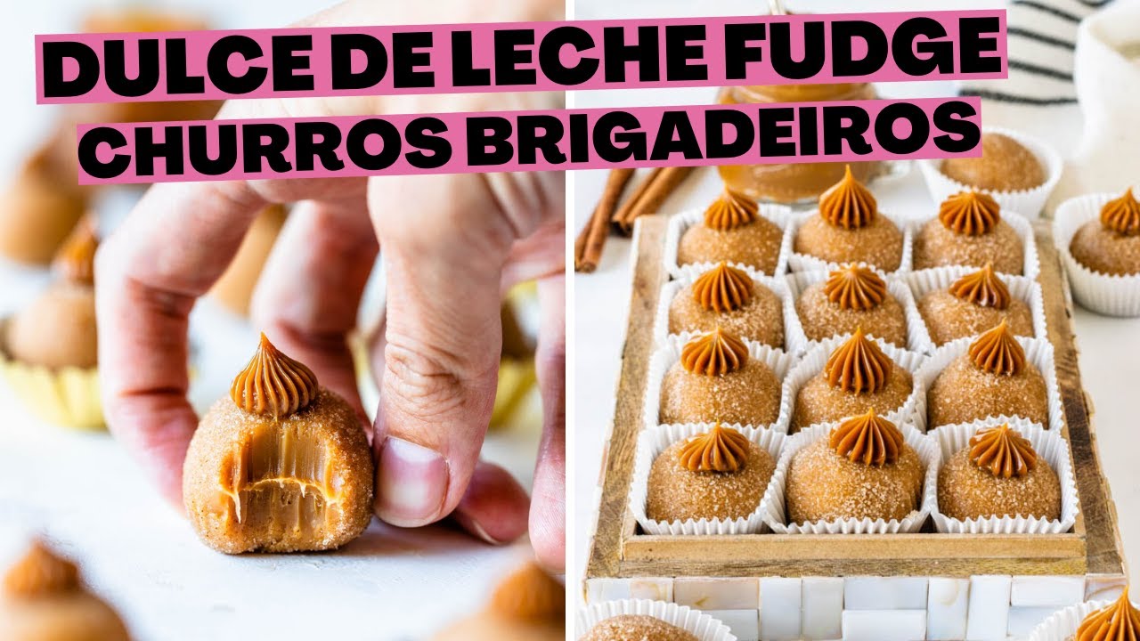 Dulce de Leche Fudge - Churros Brigadeiros