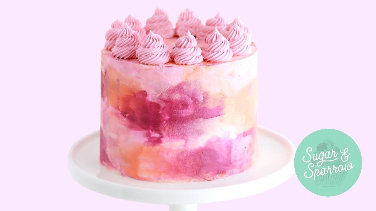 How To Make A Watercolor Cake