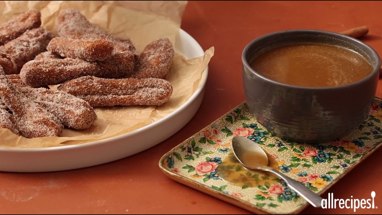 How to Make Pumpkin Spice Churros with Salted Maple Caramel Dip | Dessert Recipes | Allrecipes.com