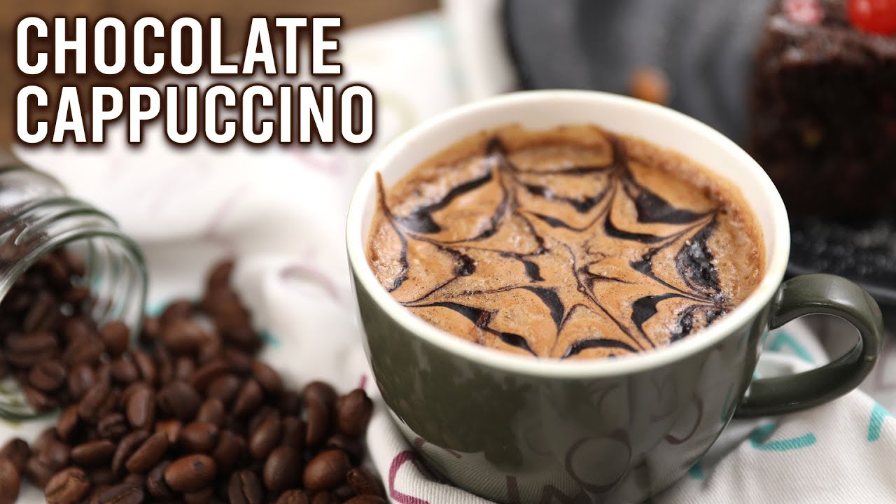 Chocolate Cappuccino | How To Make Cafe Style Cappuccino | Instant Chocolate Cappuccino | Ruchi