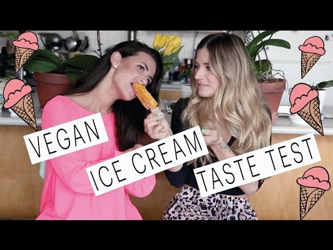 Vegan Ice cream taste test with Rachel David