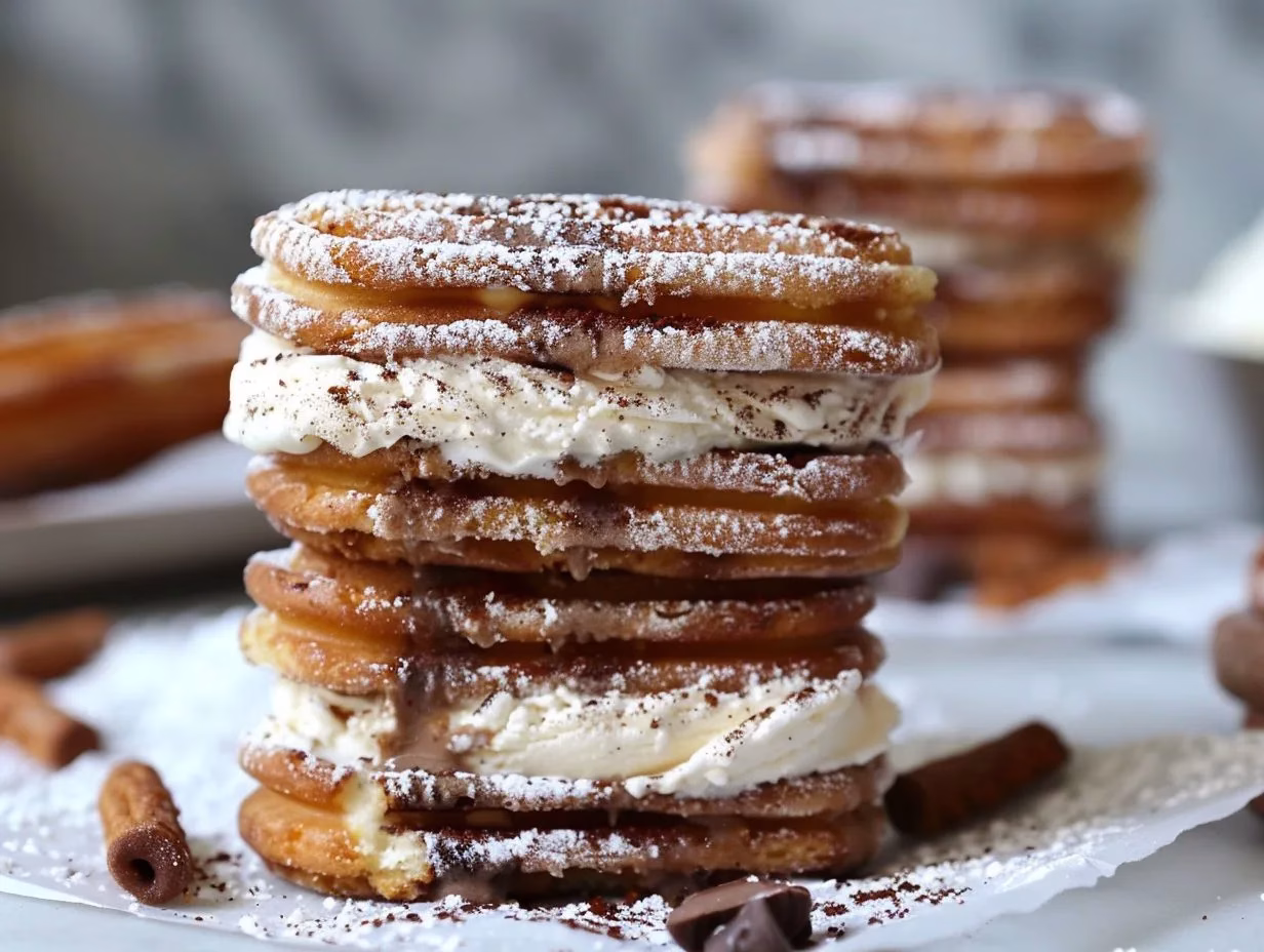 Ice Cream Churro Sandwich