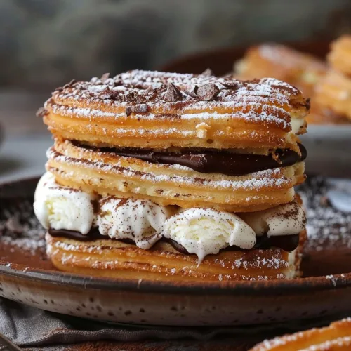 Ice Cream Churro Sandwiches