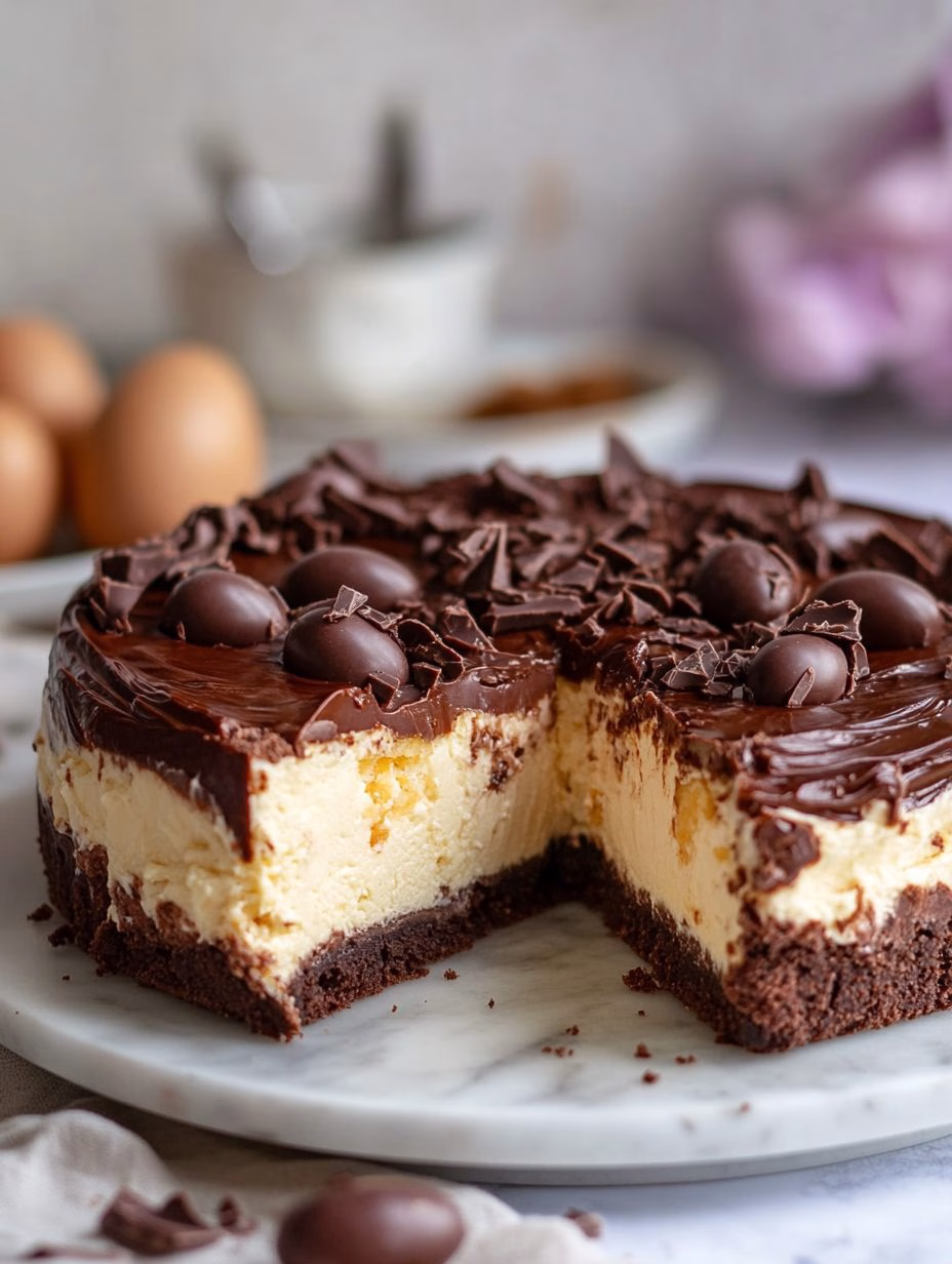 Cadbury Creme Egg Cheesecake