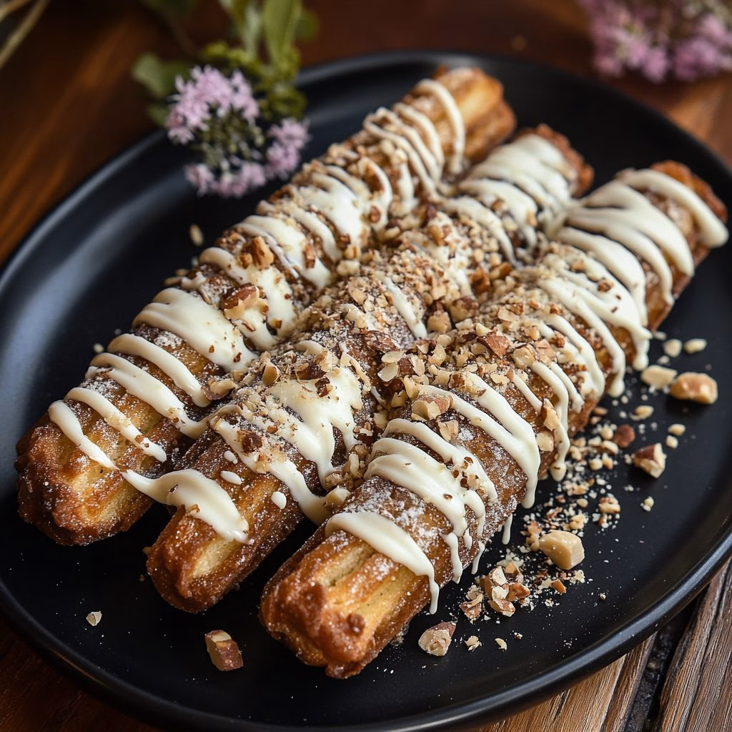 Chocolate Filled Churros Fancy