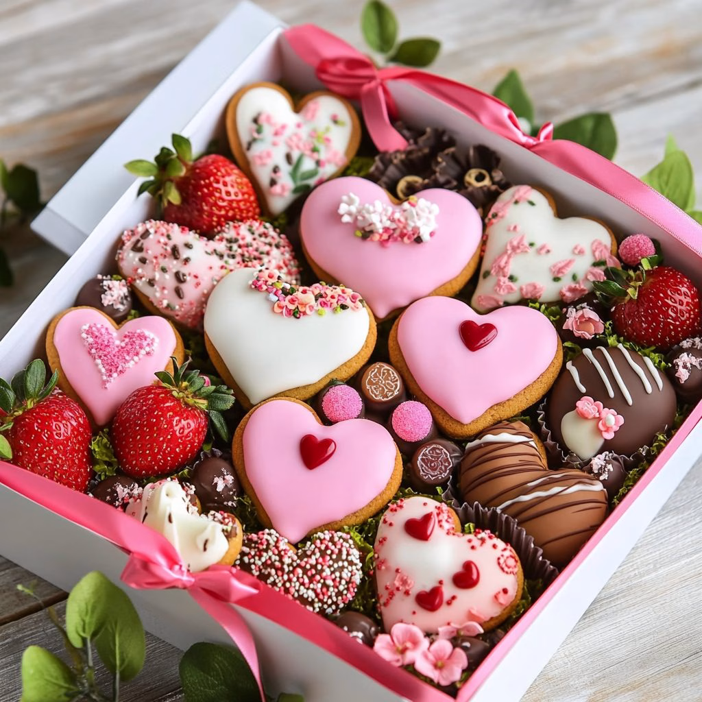 DIY Food Gift Box For Valentines Day