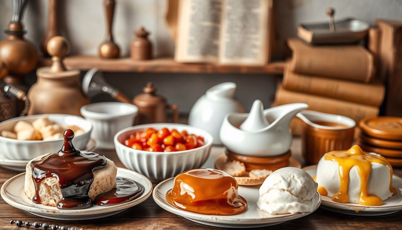 History of dessert sauces