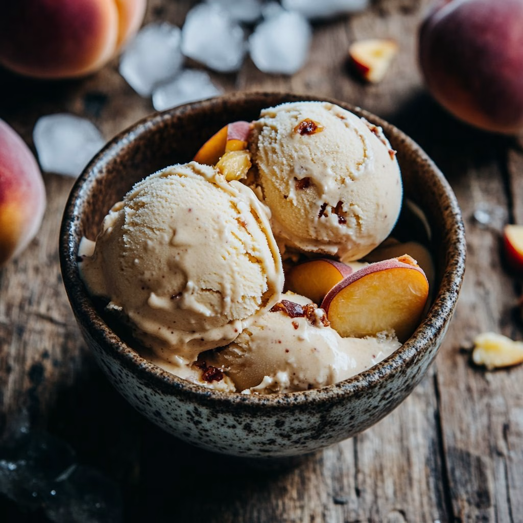 What Are Some Peach Dessert Recipes Peach ice cream