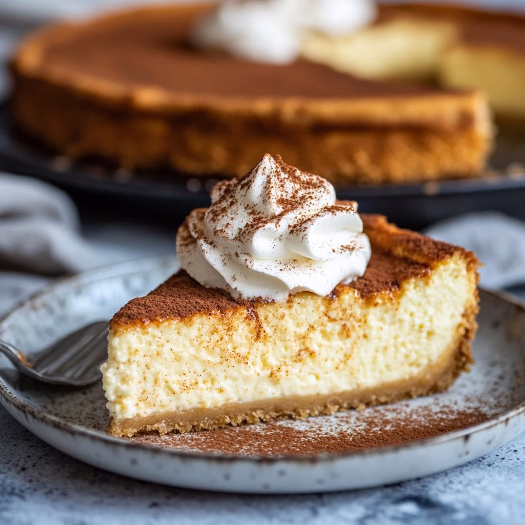 churro cheesecake slice