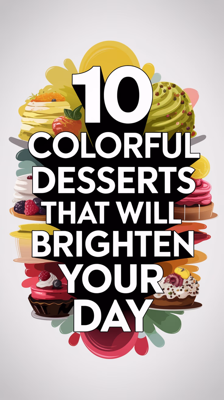 10 Colorful Desserts That Will Brighten Your Day