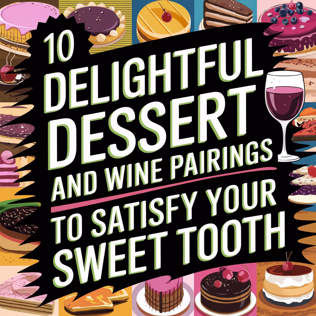 10 Delightful Dessert and Wine Pairings to Satisfy Your Sweet Tooth