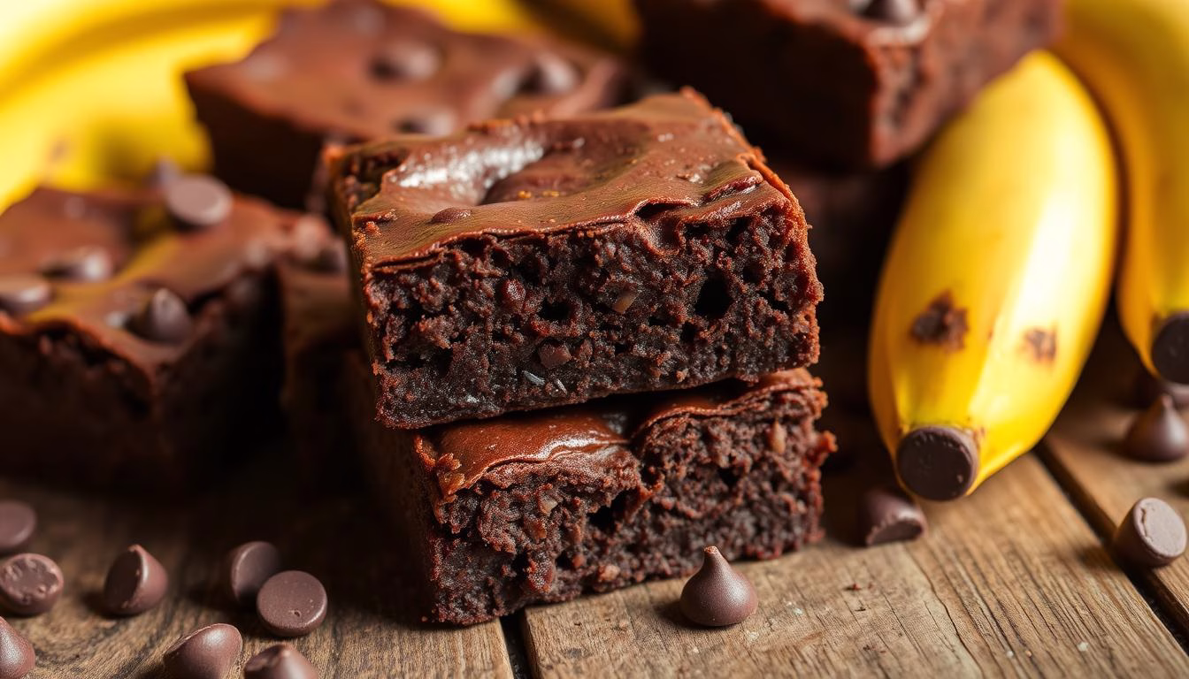 3 ingredient banana brownies