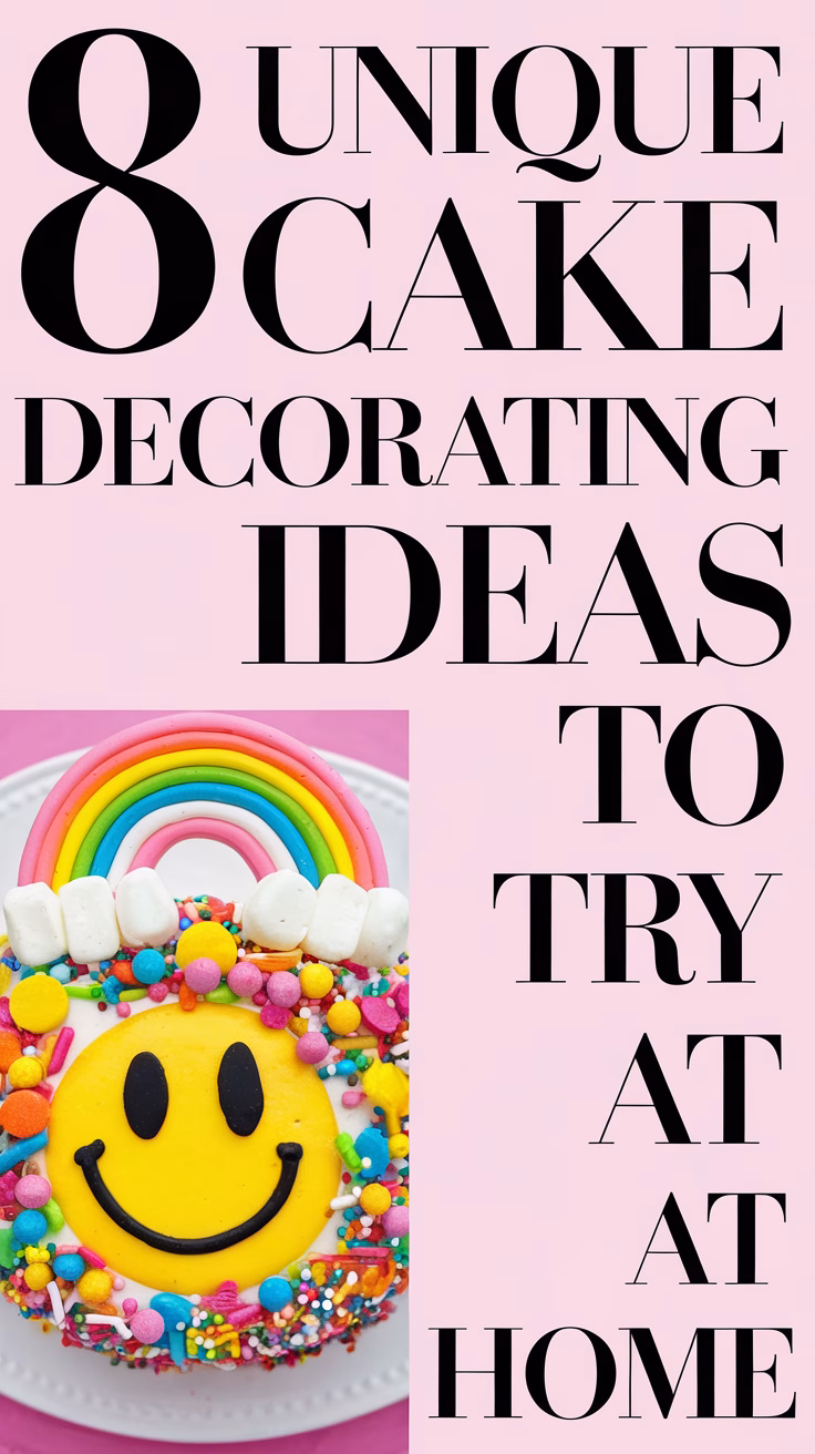 8 Unique Cake Decorating Ideas to Try at Home