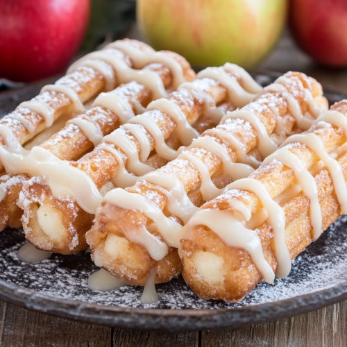 Apple Churros with Apple Cream Filling