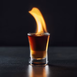 Flaming Dr. Pepper Shot