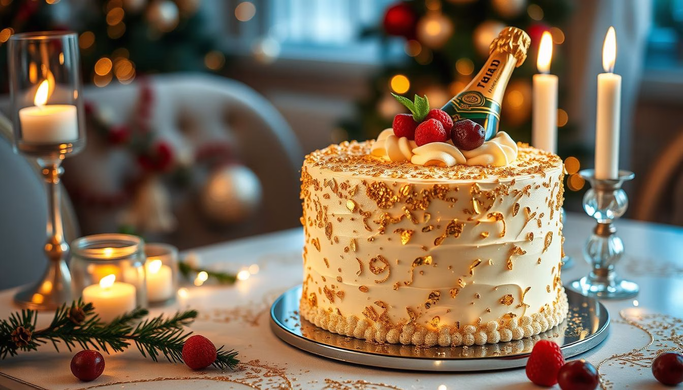 How to Make a Sparkling Champagne Cake for New Year’s Eve