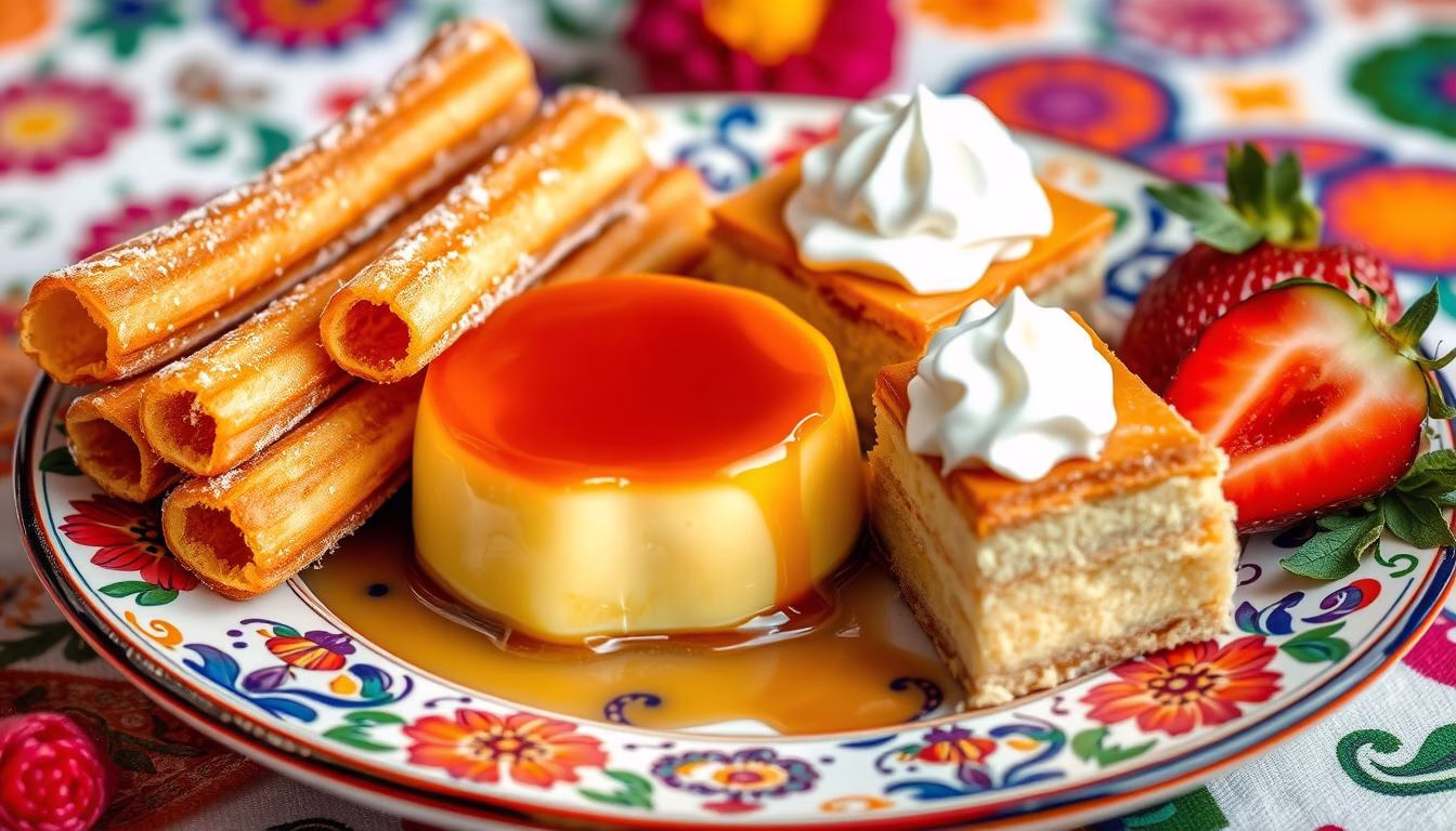 Traditional Mexican Desserts: Churros, Flan, and Tres Leches Cake