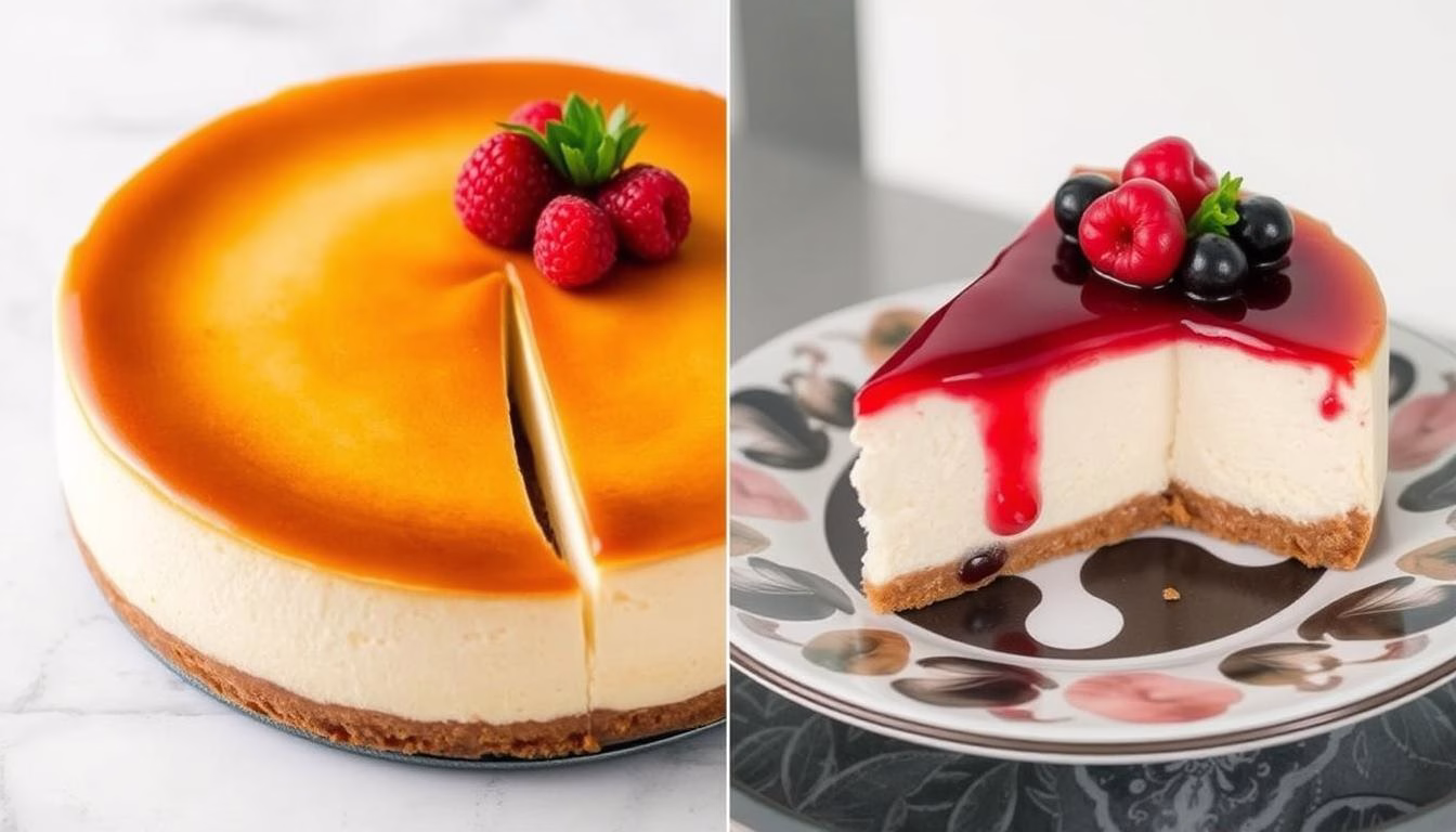 baked cheesecake vs fridge cheesecake