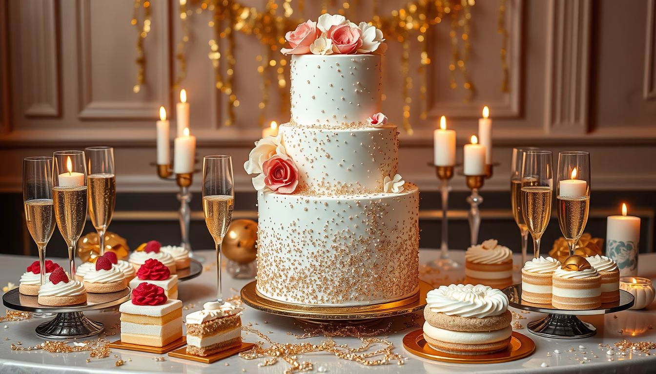 champagne cake variations