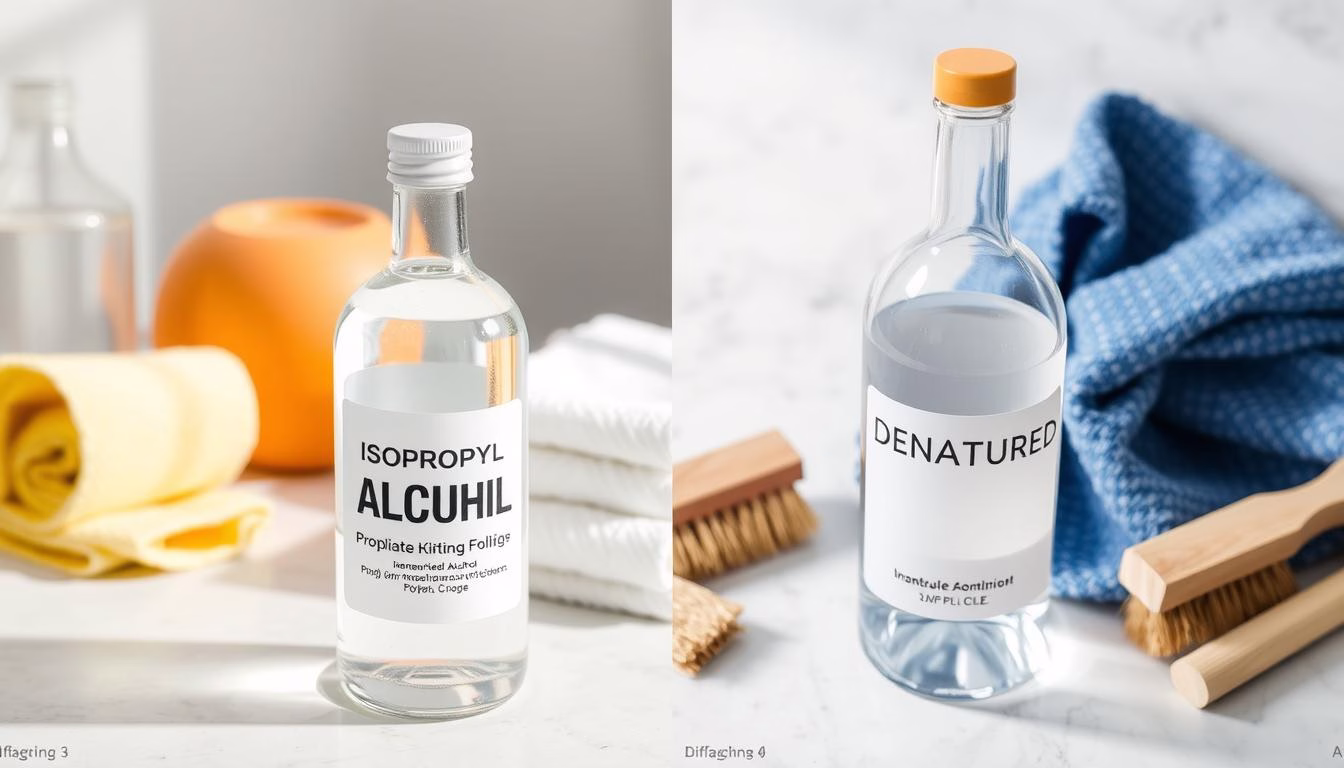 isopropyl alcohol vs denatured alcohol