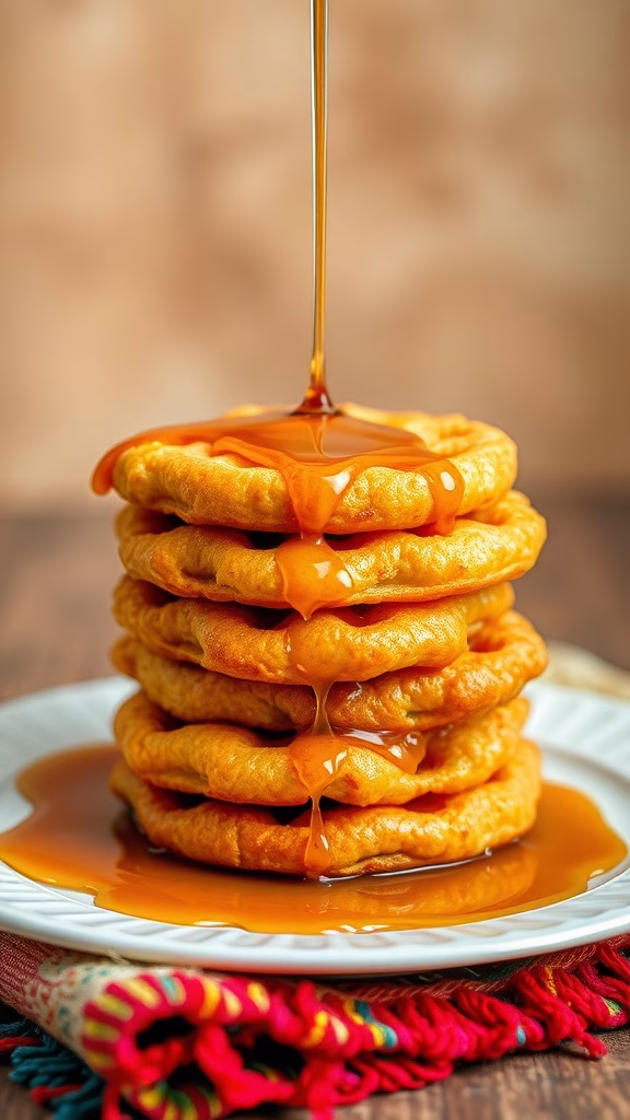 Delicious koeksisters drizzled with syrup