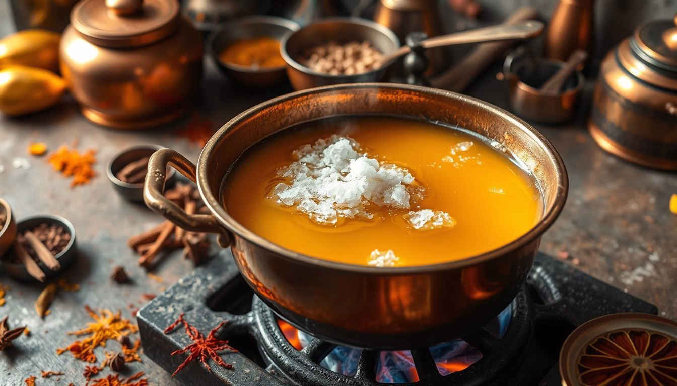 sugar syrup making