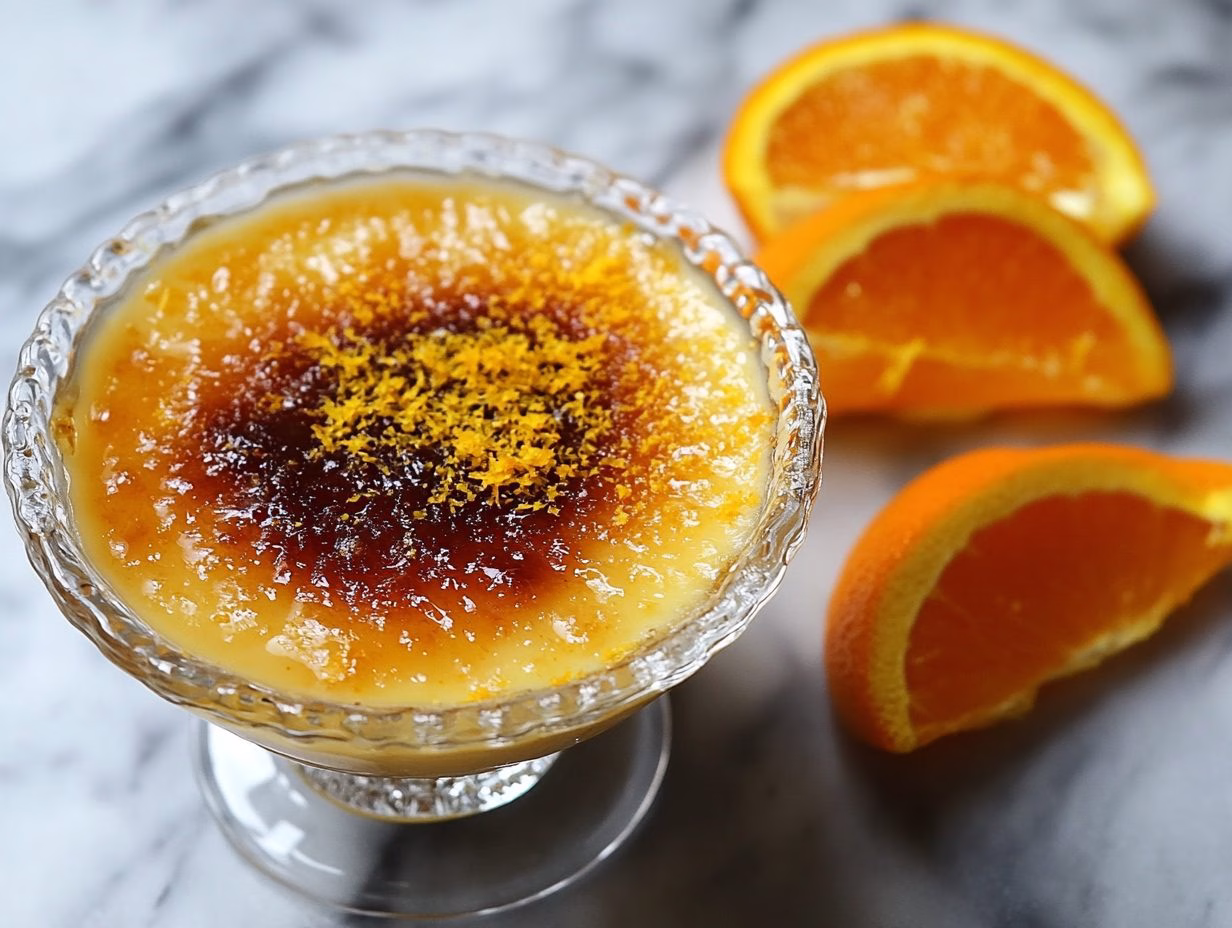 Orange creme Brulee