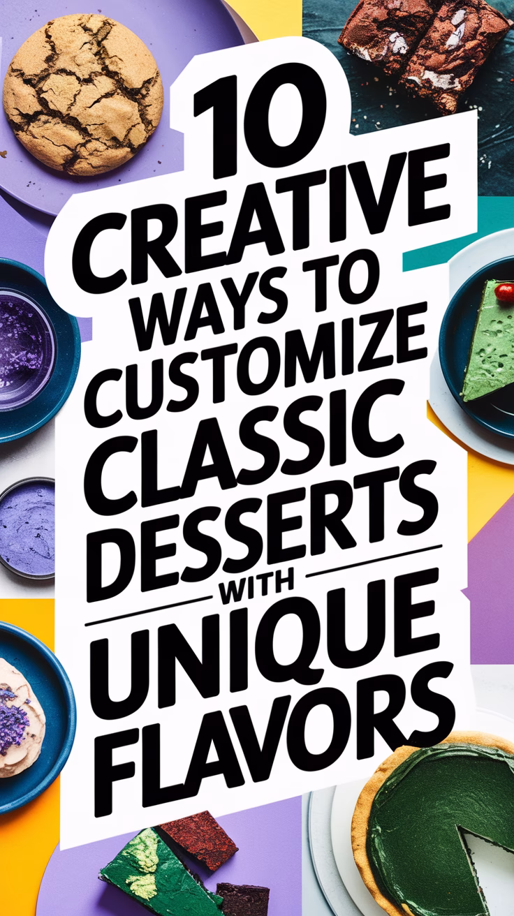 10 Creative Ways to Customize Classic Desserts with Unique Flavors