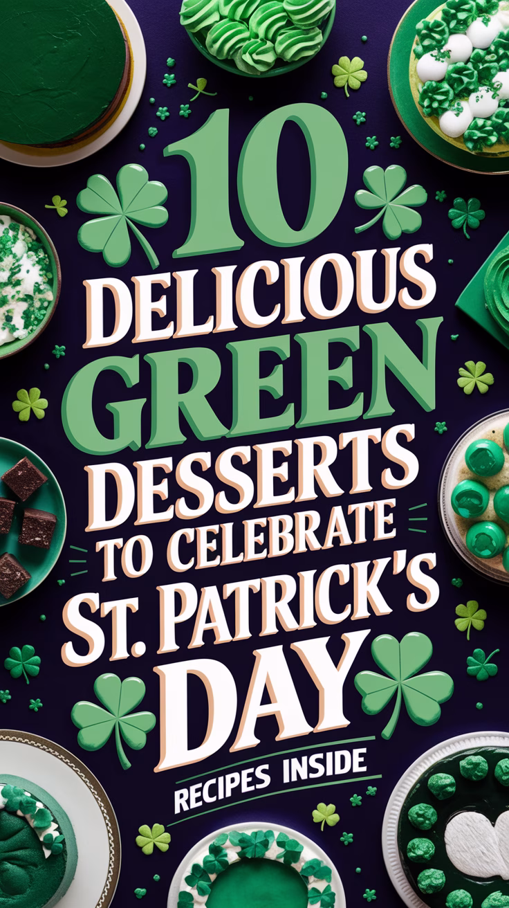 10 Delicious Green Desserts to Celebrate St. Patrick’s Day