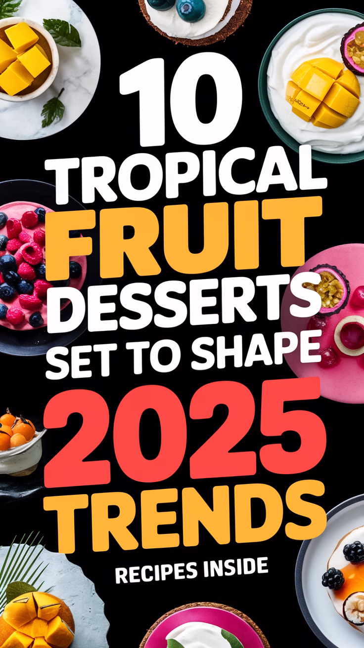 10 Tropical Fruit Desserts Set to Shape 2025 Trends