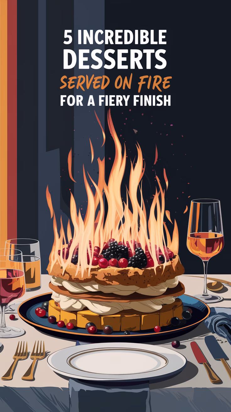 5 Incredible Desserts Served on Fire for a Fiery Finish
