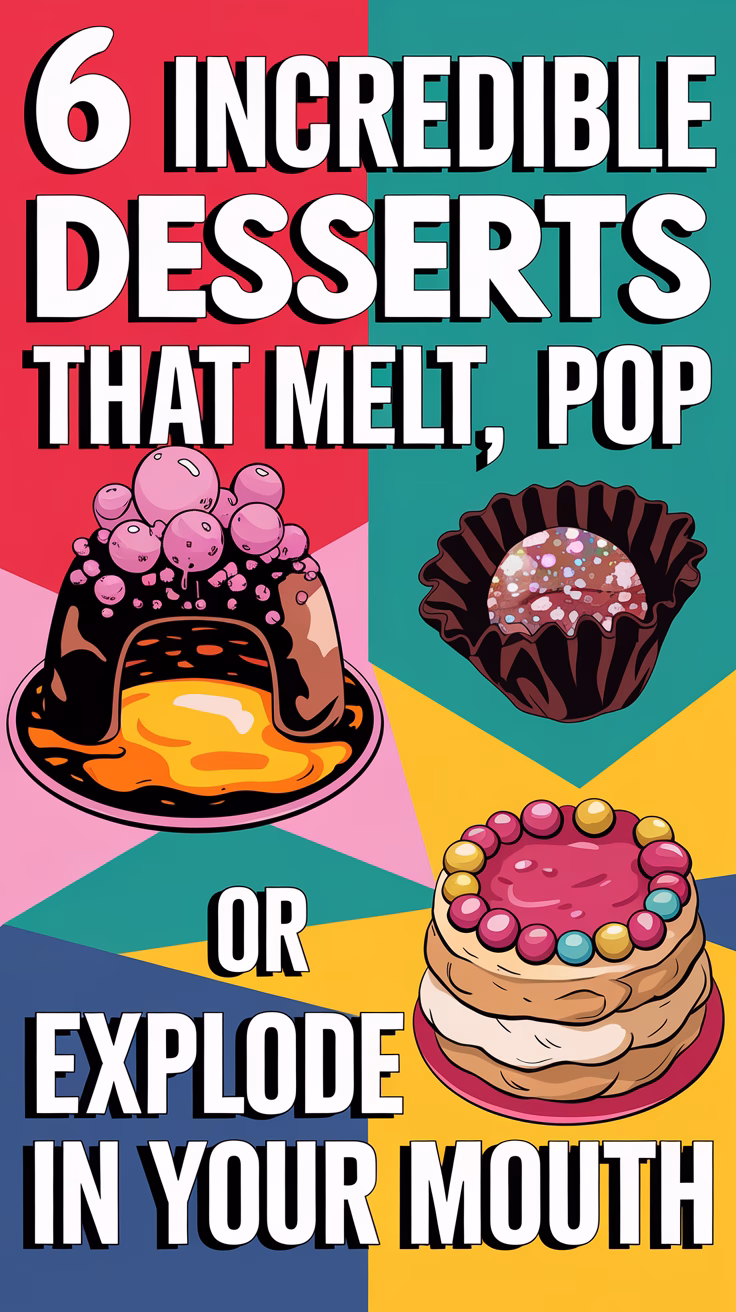 6 Incredible Desserts That Melt Pop or Explode in Your Mouth