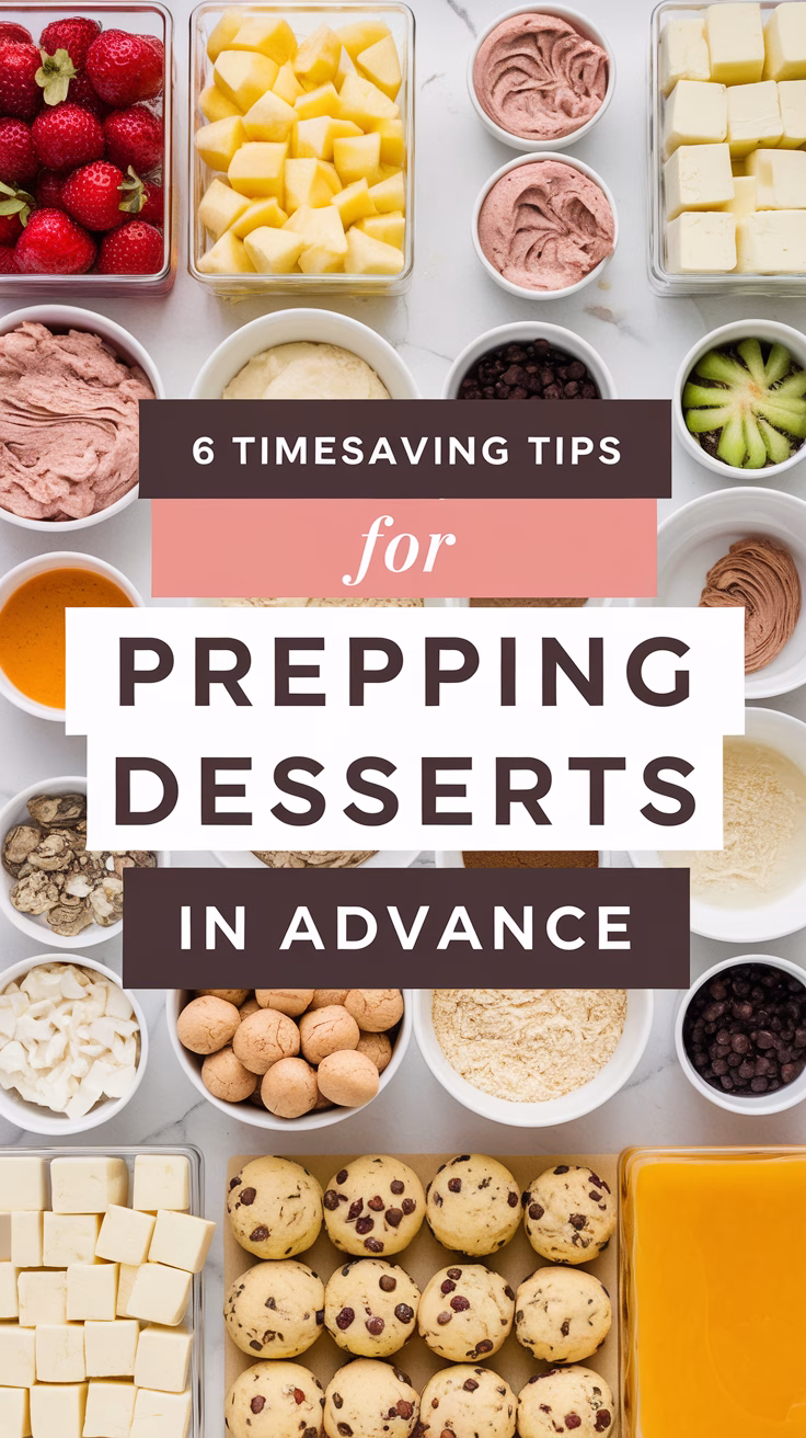 6 Timesaving Tips for Prepping Desserts in Advance