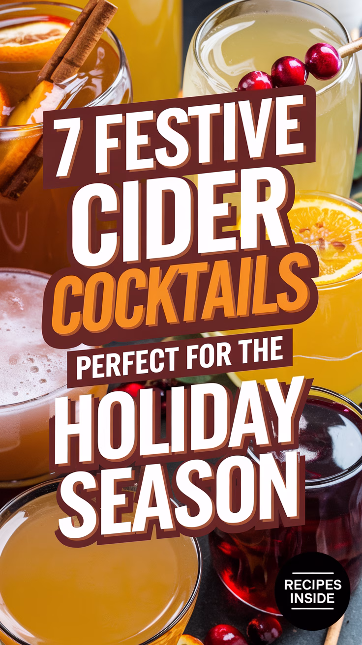 7 Festive Cider Cocktails Perfect for the Holiday Season