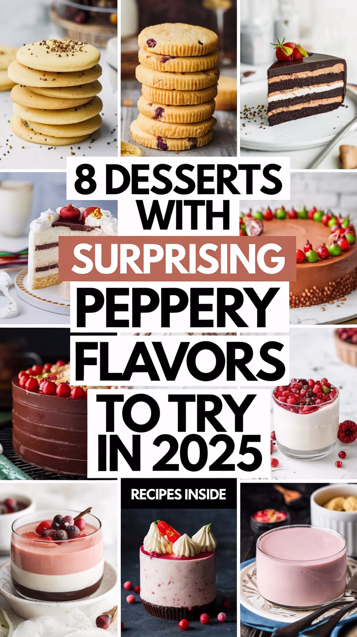 8 Desserts with Surprising Peppery Flavors to Try in 2025