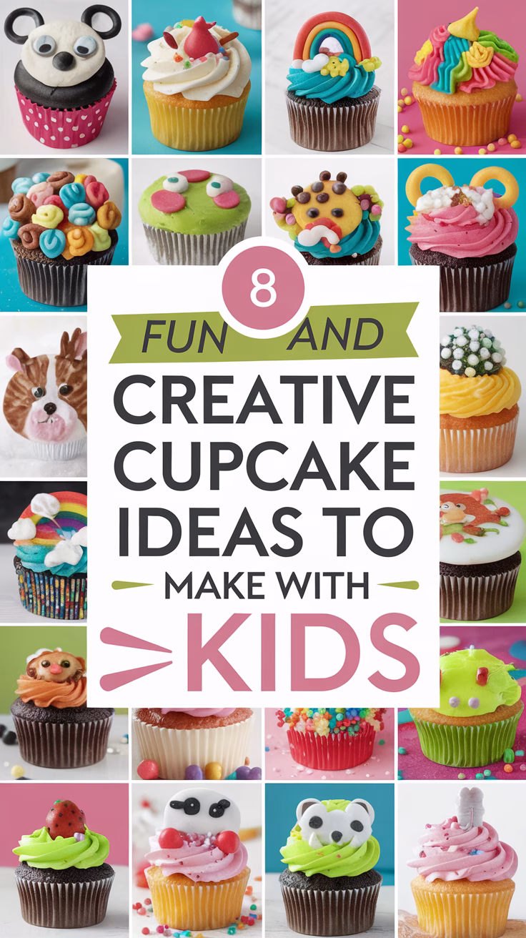 8 Fun and Creative Cupcake Ideas to Make with Kids png