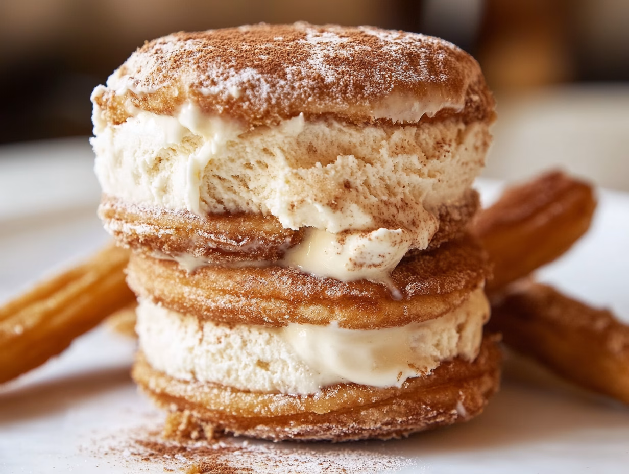Churro Ice Cream Sandwich