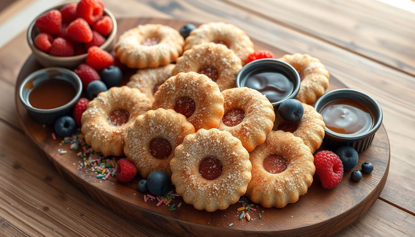 Churro cheesecake cookies serving ideas