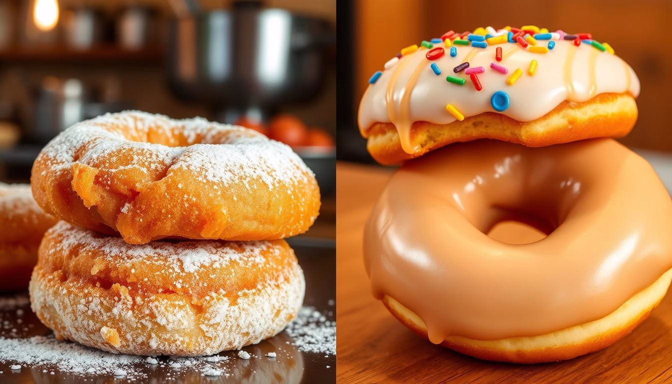 Comparing fried and baked donuts