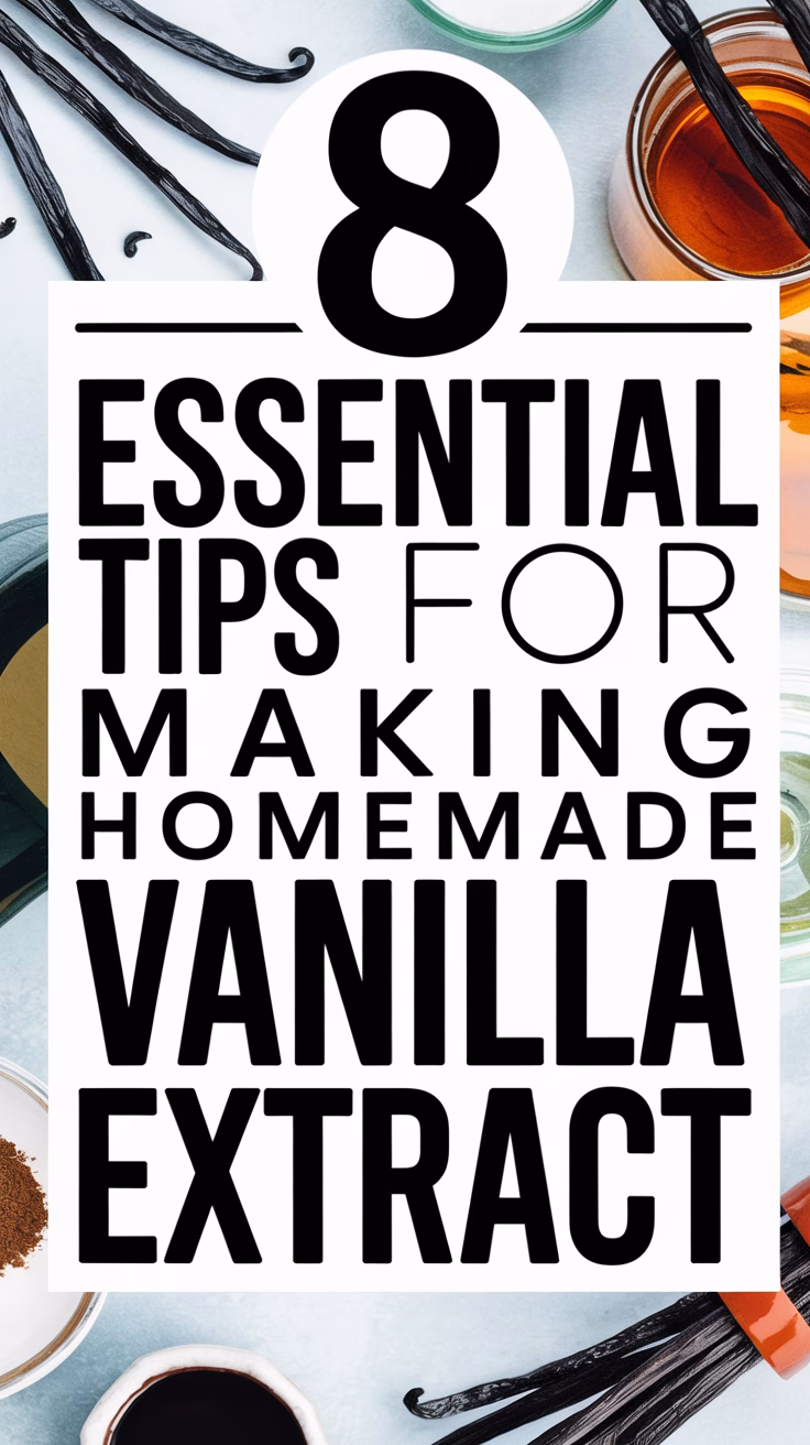 Essential Tips for Making Homemade Vanilla Extract
