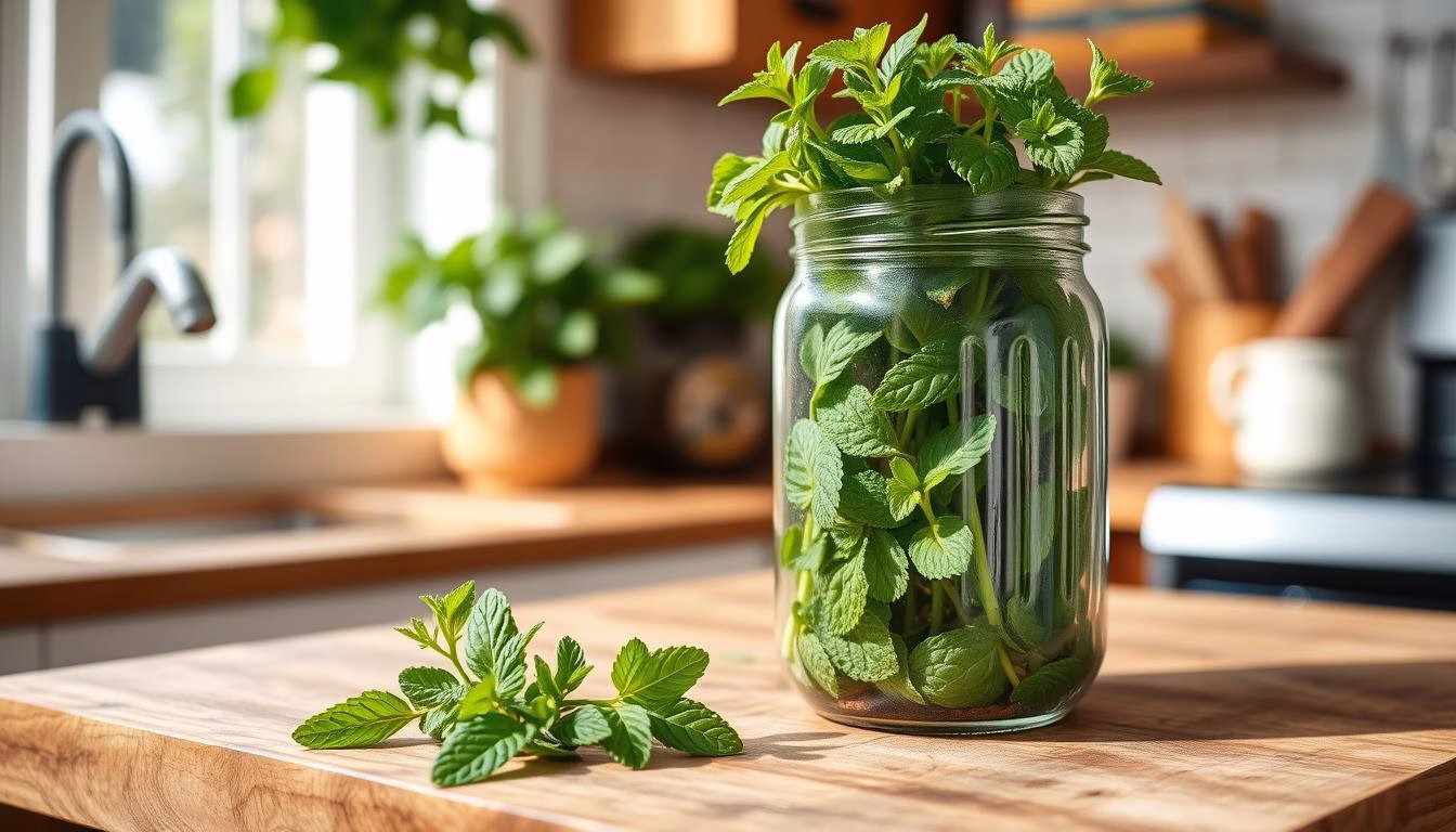 Fresh mint storage