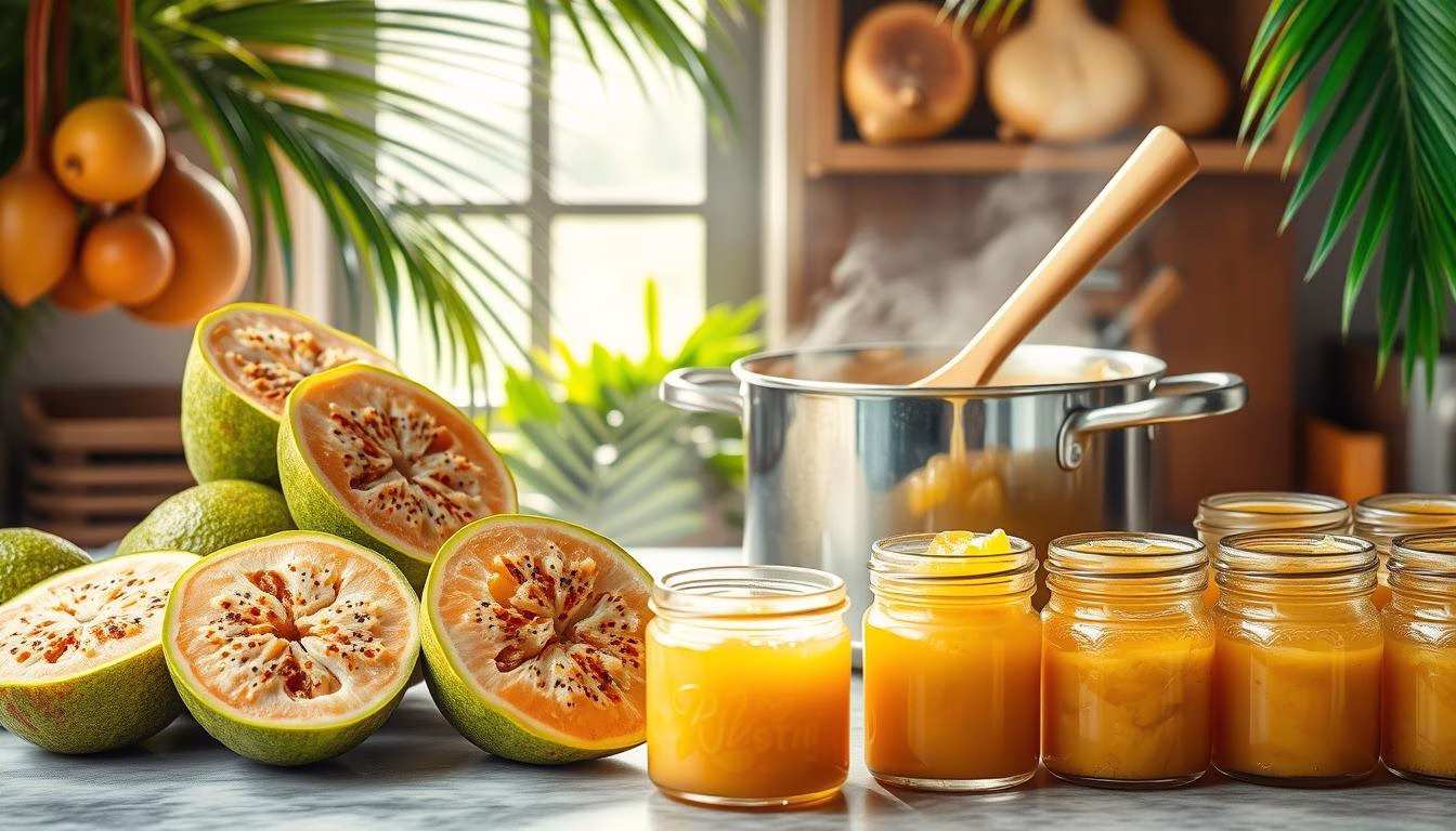 Guava butter preparation